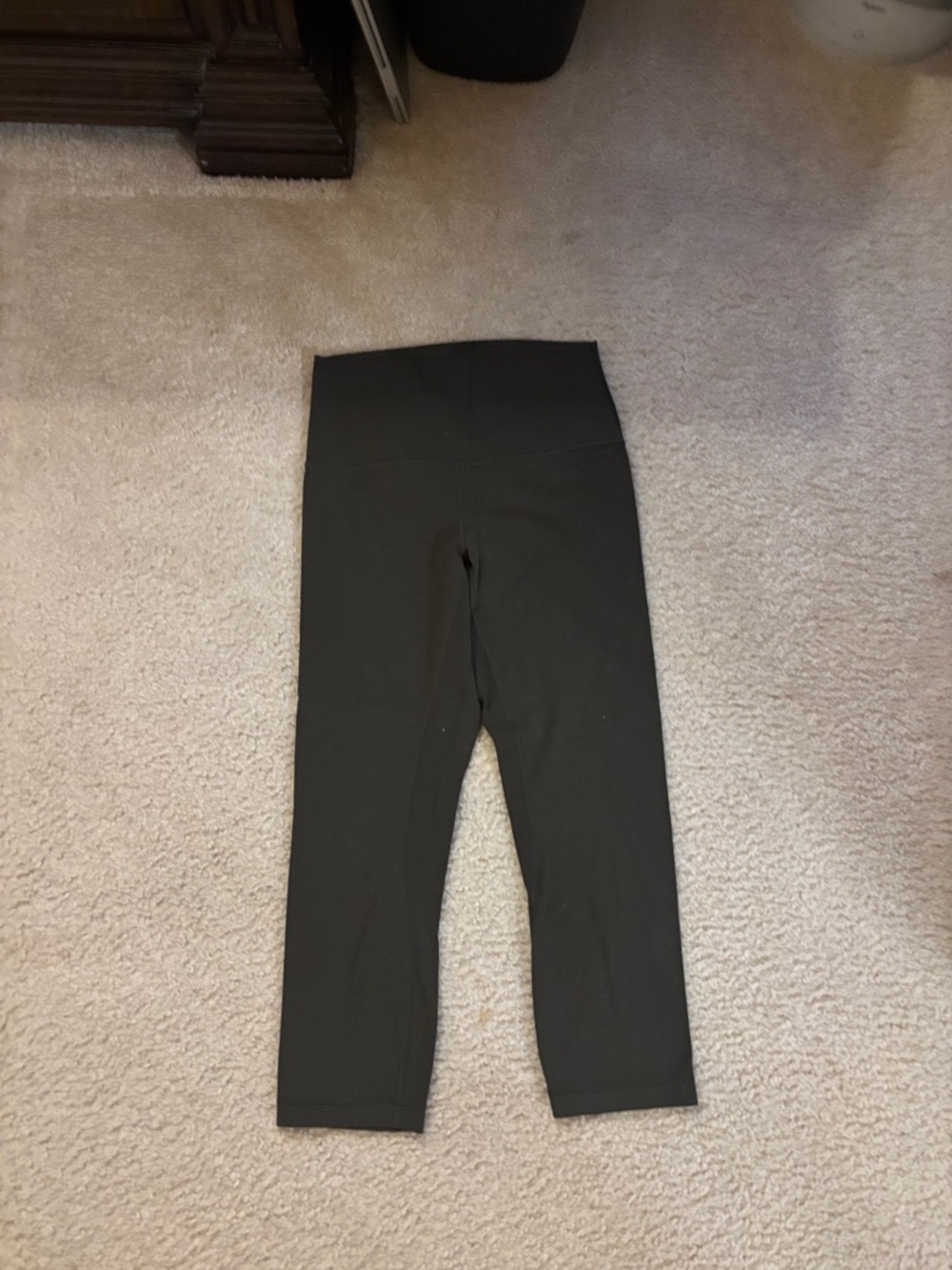 Lemon Black Kids High-Waist Leggings